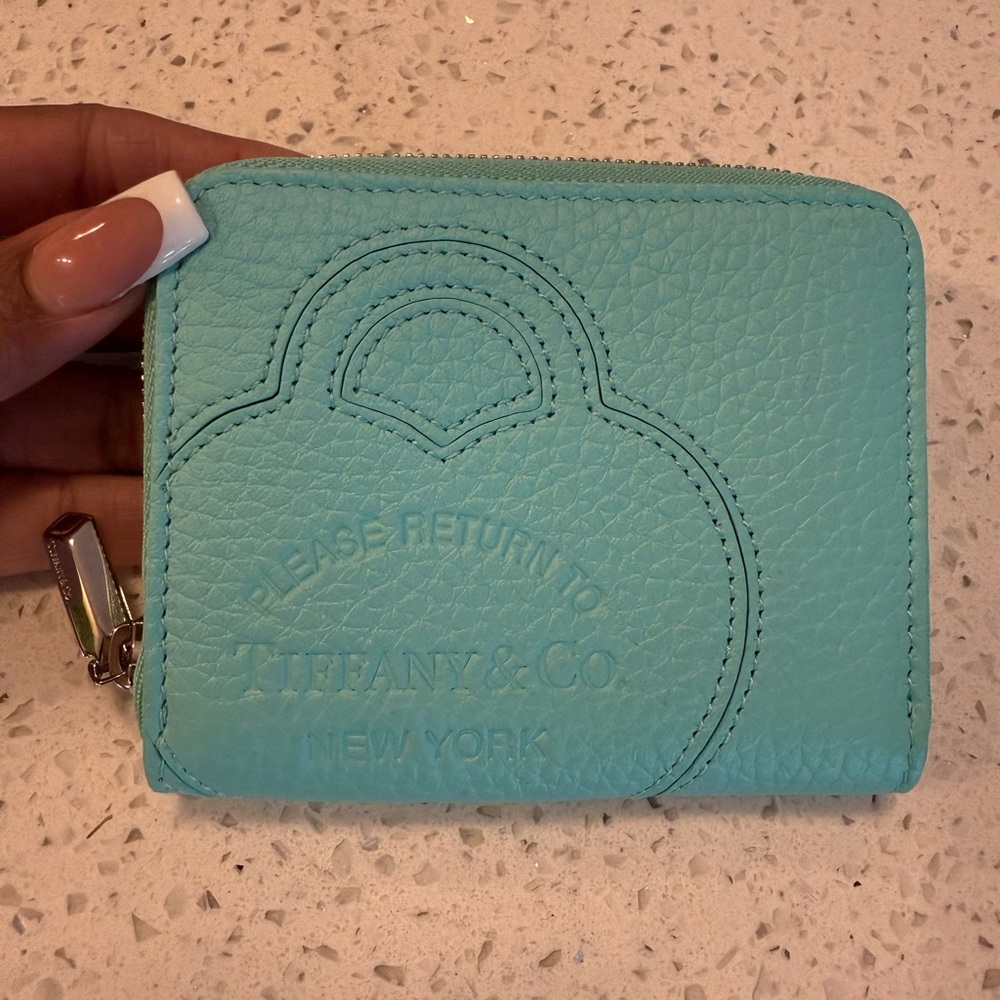 Tiffany & Co. Turquoise Leather Wallet